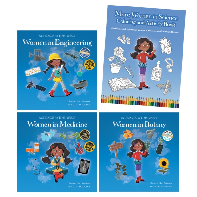 More Women in Science Paperback Book Set with Coloring and Activity Book, Paperback / softback Book