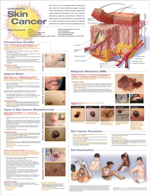 Understanding Skin Cancer Anatomical Chart, Wallchart Book