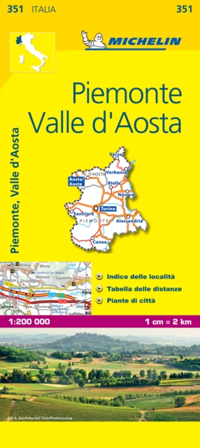 Piemonte & VA - Michelin Local Map 351 : Map, Sheet map Book