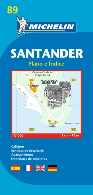 Santander - Michelin City Plan 89 : City Plans, Sheet map, folded Book