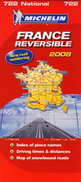 France Reversible (recto-verso) 2008, Sheet map, folded Book