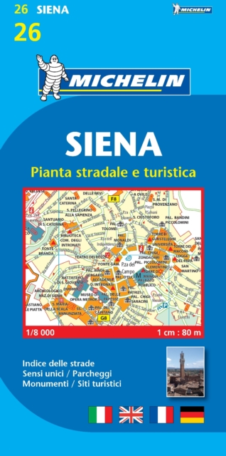 Siena Town Plan, Sheet map, folded Book