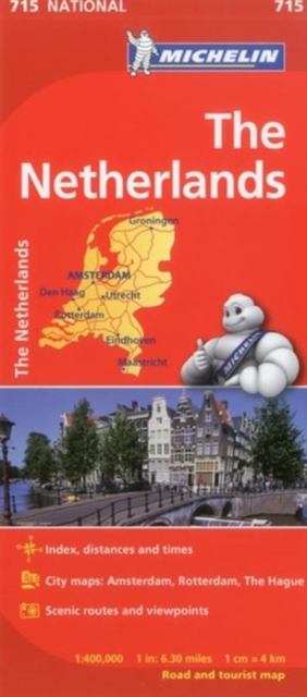 The Netherlands - Michelin National Map 715, Sheet map, folded Book