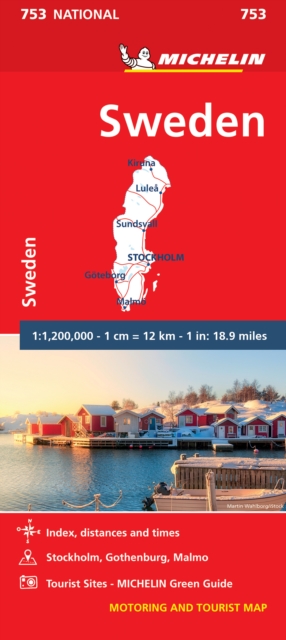 Sweden - Michelin National Map 753 : Map, Sheet map Book