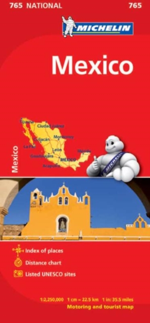 Mexico - Michelin National Map 765, Sheet map, folded Book