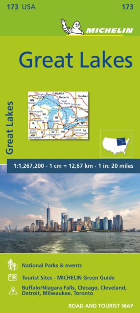 Great Lakes - Zoom Map 173, Sheet map, folded Book