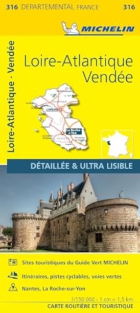Loire-Atlantique Vendee - Michelin Local Map 316 : Map, Sheet map, folded Book