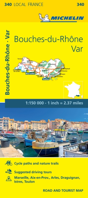 Bouches-du-Rhone, Var - Michelin Local Map 340 : Map, Sheet map, folded Book