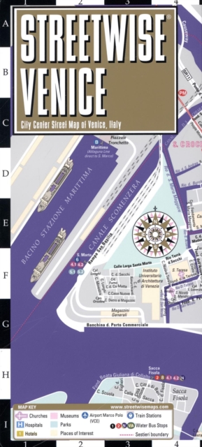 Streetwise Venice Map - Laminated City Center Street Map of Venice, Italy : City Plans, Sheet map Book