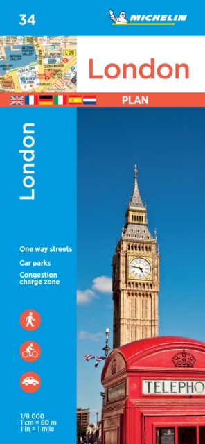 London - Michelin City Plan 34 : City Plans, Sheet map, folded Book