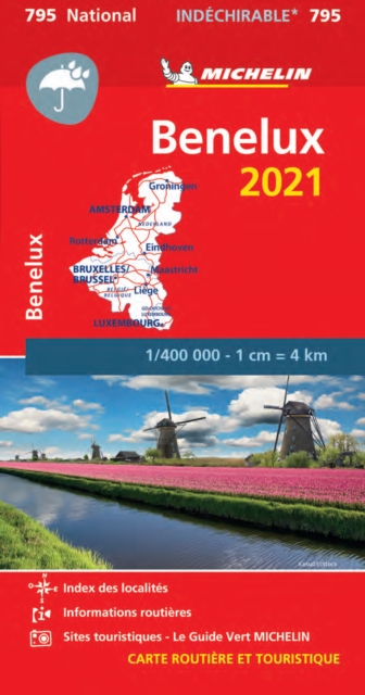 Benelux 2021 - High Resistance National Map 795 : Maps, Sheet map Book