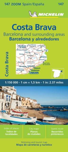 Barcelona y Alrededores Costa Brava - Zoom Map 147 : Map, Sheet map, folded Book