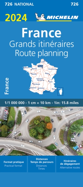 France Route Planning 2024 - Michelin National Map 726 : Map, Sheet map, folded Book