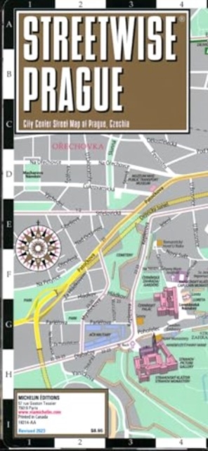 Streetwise Prague Map - Laminated City Center Street Map of Prague, Czech-Republic, Sheet map, folded Book