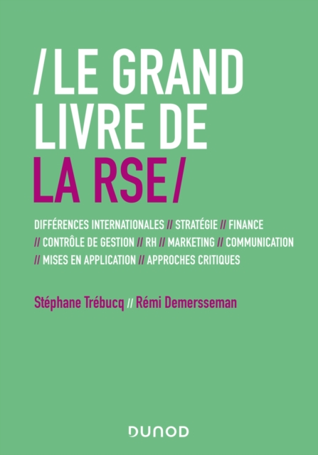 Le Grand Livre de la RSE : Differences internationales // Strategie // Finance // controle de gestion // RH // Marketing..., EPUB eBook
