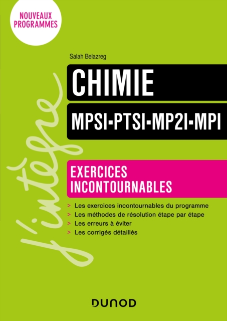 Chimie Exercices incontournables MPSI-PTSI-MP2I-MPI, PDF eBook