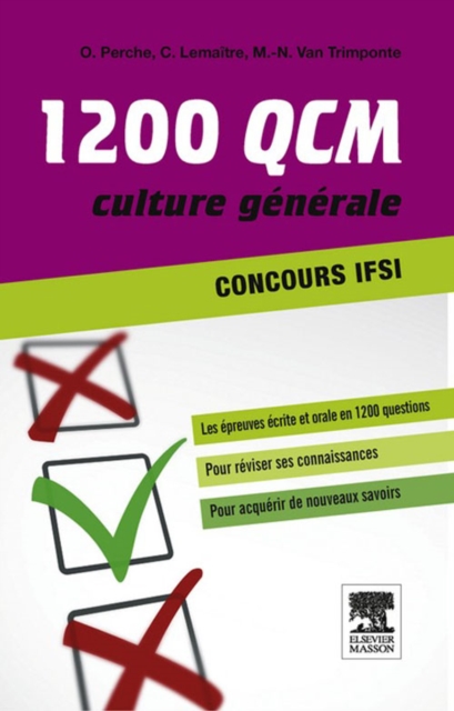 1 200 QCM Concours IFSI Culture generale, EPUB eBook