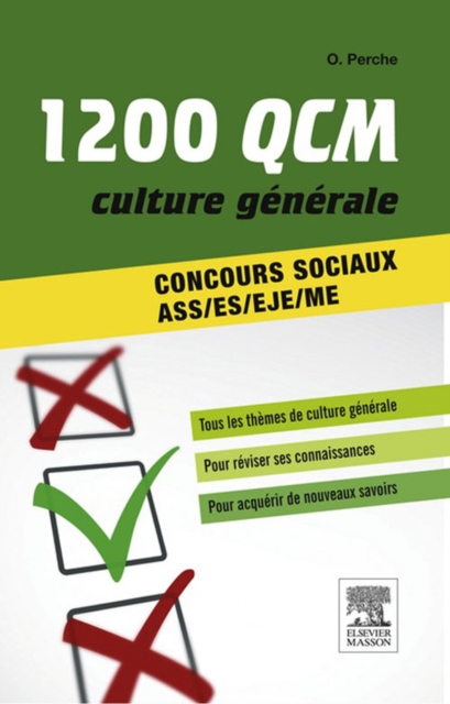 1 200 QCM Culture generale Concours sociaux, EPUB eBook