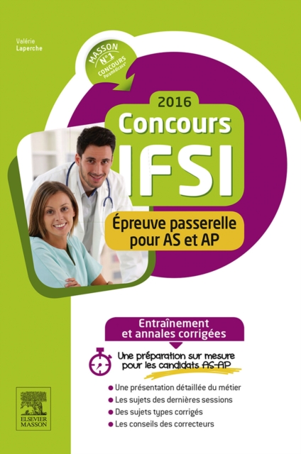 Concours IFSI 2016 - Epreuve passerelle pour AS et AP : Entrainement et annales corrigees, EPUB eBook