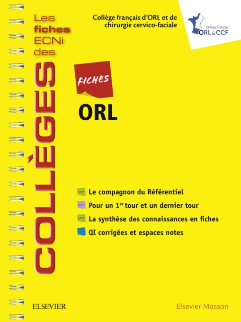 Fiches ORL : Les fiches ECNi et QI des Colleges, EPUB eBook
