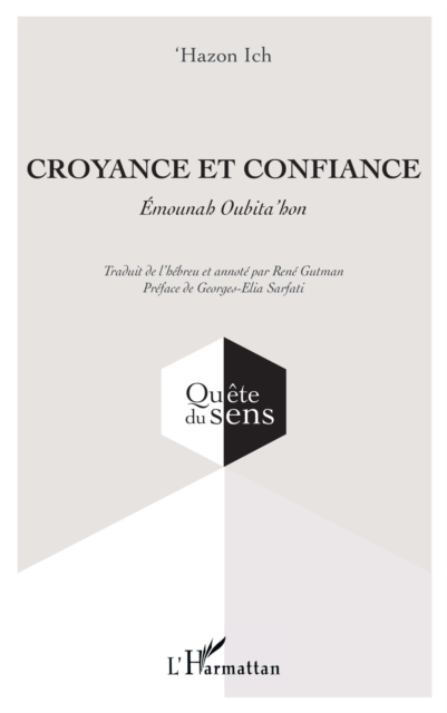 Croyance et confiance : Emounah Oubita'hon, PDF eBook