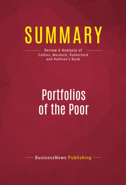 Summary: Portfolios of the Poor, EPUB eBook