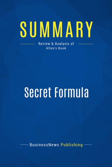 Summary: Secret Formula, EPUB eBook