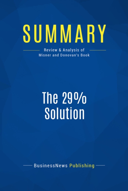 Summary: The 29% Solution, EPUB eBook