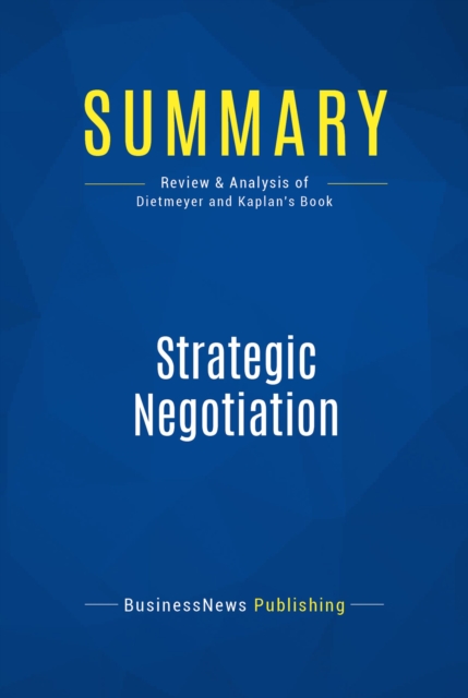 Summary: Strategic Negotiation, EPUB eBook