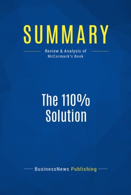 Summary: The 110% Solution, EPUB eBook