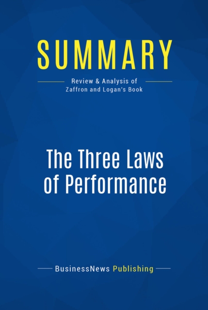 Summary: The Three Laws of Performance, EPUB eBook