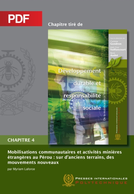 Mobilisations communautaires et activites minieres etrangeres au Perou (Chapitre PDF) : Sur d'anciens terrains, des mouvements nouveaux, PDF eBook