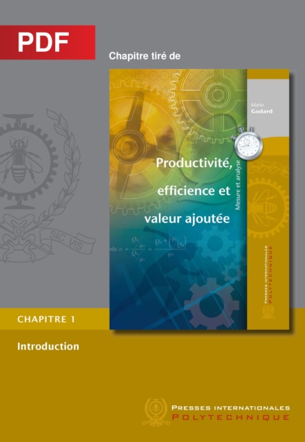 Productivite, efficience et valeur ajoutee - Introduction (Chapitre PDF) : Chapitre 1, PDF eBook