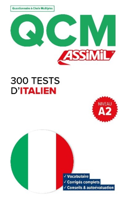 QCM 250 Tests D'Italien, niveau A2, Paperback / softback Book