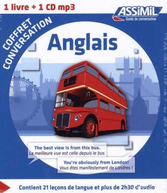 Coffret conversation anglais (guide +1 CD audio), Mixed media product Book