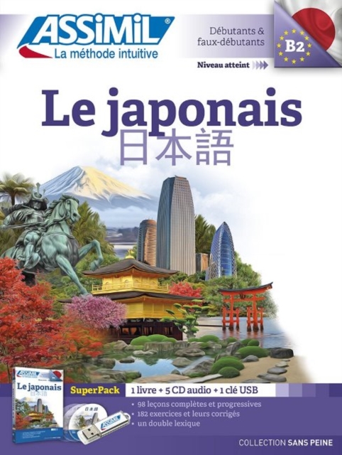 Le Japonais Superpack (Book + 4 CD audio + 1Mp3 USB), Mixed media product Book