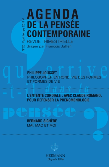 Agenda de la Pensee contemporaine, n(deg)20, PDF eBook