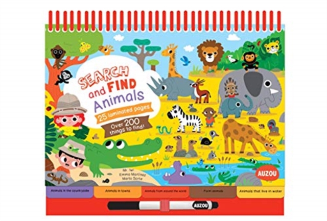 Search and Find Notebooks: Animals, Spiral bound Book