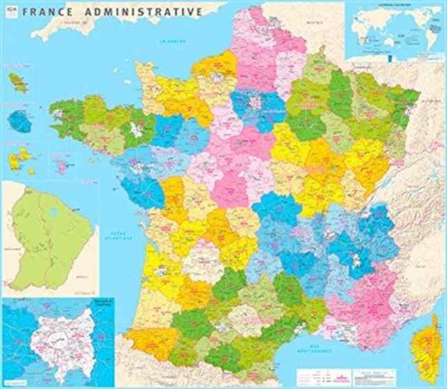 France Counties and Districts : IGN70049.PP, Sheet map, rolled Book