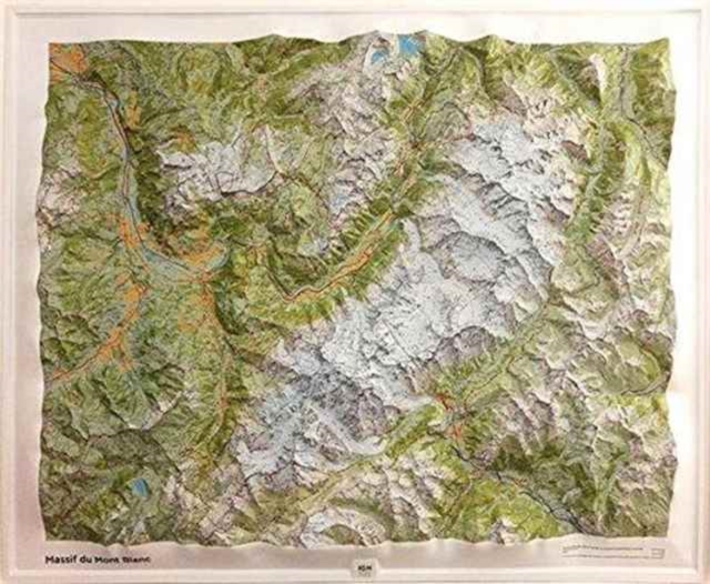 Massif Mont-Blanc relief : 60054, Other cartographic Book