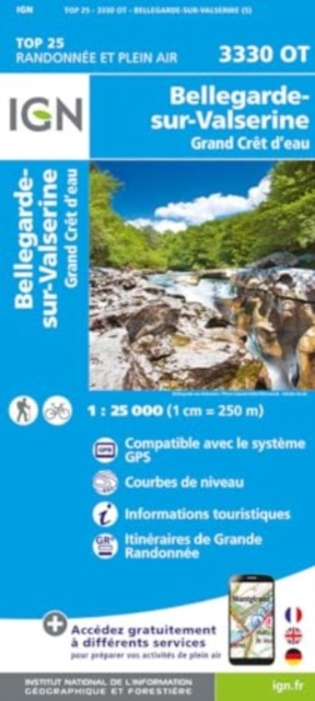 Bellegarde-Sur-Valserine / Grand Cret d'Eau : 3330OT, Sheet map, folded Book