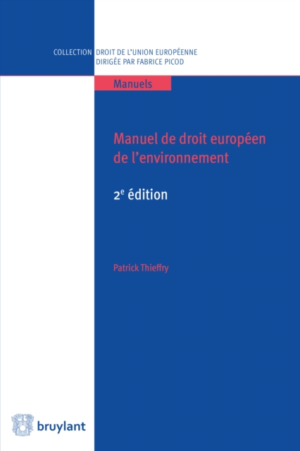Manuel de droit europeen de l'environnement, EPUB eBook