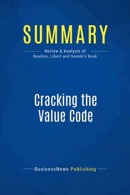 Summary: Cracking the Value Code, EPUB eBook