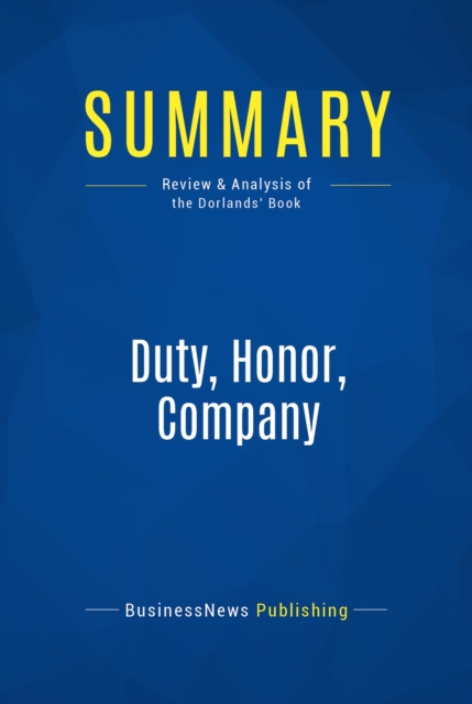 Summary: Duty, Honor, Company, EPUB eBook