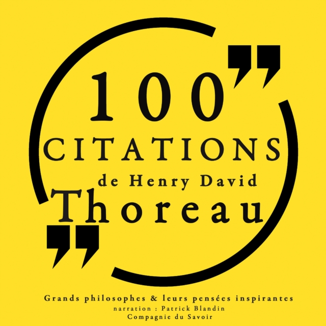 100 citations de Henry David Thoreau, eAudiobook MP3 eaudioBook