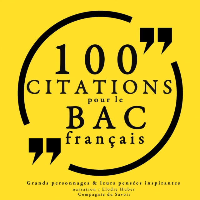 100 citations pour le bac francais, eAudiobook MP3 eaudioBook