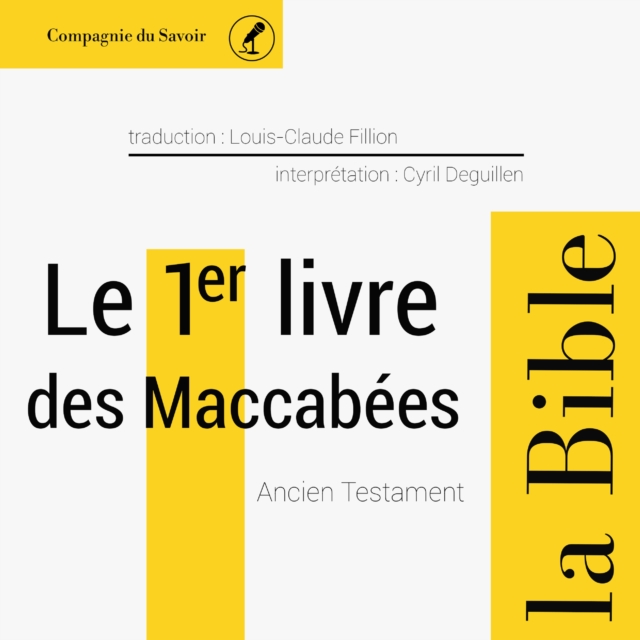 Le 1er Livre des Maccabees, eAudiobook MP3 eaudioBook