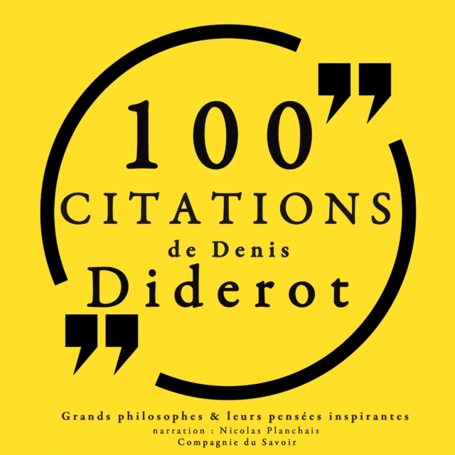 100 citations de Diderot, eAudiobook MP3 eaudioBook