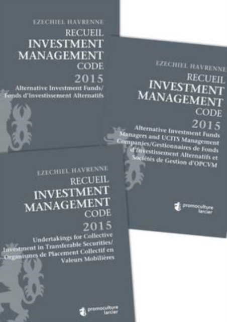 Recueil Investment Management Code - Tomes 1 - 2 - 3, Paperback / softback Book
