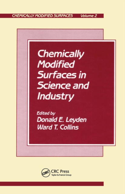 Chemically Modified Surfaces S, Hardback Book
